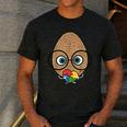 The Good Egg Teacher Halloween Costume Food Group Cute Men's Casual T-Shirt Dark Grey