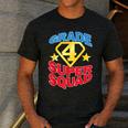 Grade 4 Super Squad Superhero Teacher Team Men's Casual T-Shirt Dark Grey Grade 4 Super Squad Superhero Teacher Team Men's Casual T-Shirt Dark Grey