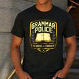 Grammar Police To Serve And Correct English Teacher Men's Casual T-Shirt Dark Grey