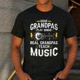 Some Grandpas Play Bingo Real Grandpas Teach Music Teacher Men's Casual T-Shirt Dark Grey Some Grandpas Play Bingo Real Grandpas Teach Music Teacher Men's Casual T-Shirt Dark Grey