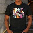 Groovy In My Behavior Specialist Era Behavior Teachers Men's Casual T-Shirt Dark Grey Groovy In My Behavior Specialist Era Behavior Teachers Men's Casual T-Shirt Dark Grey