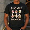 Groovy Halloween Ghost Read More Boooooks Librarian Teacher For Men Women Kids Men's Casual T-Shirt Dark Grey Groovy Halloween Ghost Read More Boooooks Librarian Teacher For Men Women Kids Men's Casual T-Shirt Dark Grey