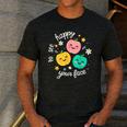 Groovy Happy To See Your Face Teacher School Appreciation Men's Casual T-Shirt Dark Grey Groovy Happy To See Your Face Teacher School Appreciation Men's Casual T-Shirt Dark Grey