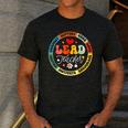 Groovy Lead Teacher Appreciation Back To School Men's Casual T-Shirt Dark Grey Groovy Lead Teacher Appreciation Back To School Men's Casual T-Shirt Dark Grey