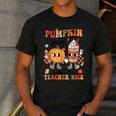 Groovy Pumpkin Spice Makes Teacher Nice Fall Thanksgiving Men's Casual T-Shirt Dark Grey Groovy Pumpkin Spice Makes Teacher Nice Fall Thanksgiving Men's Casual T-Shirt Dark Grey