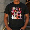 Groovy In My Spooky Teacher Era Halloween Party Boo Men's Casual T-Shirt Dark Grey