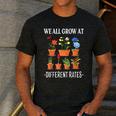We All Grow At Different Rates Back To School Teacher Men's Casual T-Shirt Dark Grey