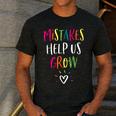 Growth Mindset Positive Back To School Teacher Student Men's Casual T-Shirt Dark Grey Growth Mindset Positive Back To School Teacher Student Men's Casual T-Shirt Dark Grey