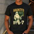 Halloween Costume Haunted By 67 Ghost Math Teacher Professor Men's Casual T-Shirt Dark Grey Halloween Costume Haunted By 67 Ghost Math Teacher Professor Men's Casual T-Shirt Dark Grey