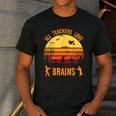 Halloween Costume Teacher Love Brains Zombie Men's Casual T-Shirt Dark Grey Halloween Costume Teacher Love Brains Zombie Men's Casual T-Shirt Dark Grey
