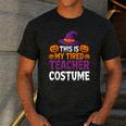 Halloween Costumes For Teachers Tired Teacher Costume Tee Men's Casual T-Shirt Dark Grey Halloween Costumes For Teachers Tired Teacher Costume Tee Men's Casual T-Shirt Dark Grey