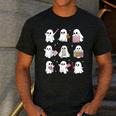 Halloween Ghost Speech Therapy SLP Fall Teacher Tee Men's Casual T-Shirt Dark Grey