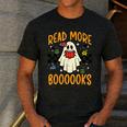 Halloween Read More Books Retro Costume Teacher Women Girls Men's Casual T-Shirt Dark Grey