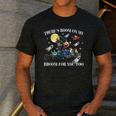 Halloween There's Room On My Broom For You Too Teacher Men's Casual T-Shirt Dark Grey