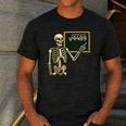Halloween Skeleton 67 Meme Square Root 4489 Math Teacher Men's Casual T-Shirt Dark Grey