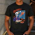 Halloween Skeleton Geography Teacher Pumpkin Bats Classroom Men's Casual T-Shirt Dark Grey Halloween Skeleton Geography Teacher Pumpkin Bats Classroom Men's Casual T-Shirt Dark Grey