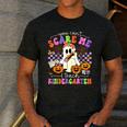 Halloween Teacher You Can't Scare Me I Teach Kindergarten Men's Casual T-Shirt Dark Grey Halloween Teacher You Can't Scare Me I Teach Kindergarten Men's Casual T-Shirt Dark Grey