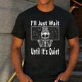 Halloween Teacher Math I'Ll Just Wait Until It's Quiet Men's Casual T-Shirt Dark Grey Halloween Teacher Math I'Ll Just Wait Until It's Quiet Men's Casual T-Shirt Dark Grey