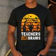 Halloween Teachers Science Math Teachers Love Brains Men's Casual T-Shirt Dark Grey Halloween Teachers Science Math Teachers Love Brains Men's Casual T-Shirt Dark Grey