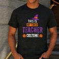 Halloween Teachers This Is My Tired Teacher Costume Men's Casual T-Shirt Dark Grey Halloween Teachers This Is My Tired Teacher Costume Men's Casual T-Shirt Dark Grey