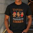 Hangin My Kindergarten Cookie Gingerbread Christmas Teacher For Men Women Kids Men's Casual T-Shirt Dark Grey