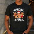 Hanging With My Cookies Gingerbread Christmas Teacher Xmas Men's Casual T-Shirt Dark Grey