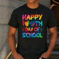 Happy 100th Day Of School Teacher Student 100 Days Tie Dye Men Women Kids Men's Casual T-Shirt Dark Grey Happy 100th Day Of School Teacher Student 100 Days Tie Dye Men Women Kids Men's Casual T-Shirt Dark Grey