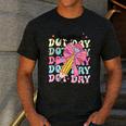 Happy Dot Day 2025 Coquette Bow Teachers Kids Boys Girls Men's Casual T-Shirt Dark Grey Happy Dot Day 2025 Coquette Bow Teachers Kids Boys Girls Men's Casual T-Shirt Dark Grey