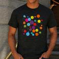 Happy Dot Day Colorful Polka Dot Art Teacher Student Kids Men's Casual T-Shirt Dark Grey