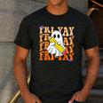 Happy Fri-Yay Friday Lovers Groovy Teacher Life Halloween Men's Casual T-Shirt Dark Grey Happy Fri-Yay Friday Lovers Groovy Teacher Life Halloween Men's Casual T-Shirt Dark Grey