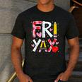 Happy Fri-Yay Teacher Back To School Friday Lovers Men's Casual T-Shirt Dark Grey Happy Fri-Yay Teacher Back To School Friday Lovers Men's Casual T-Shirt Dark Grey