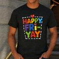 Happy Fri-Yay Teacher Life Weekend Pun Happy Friday Men's Casual T-Shirt Dark Grey Happy Fri-Yay Teacher Life Weekend Pun Happy Friday Men's Casual T-Shirt Dark Grey