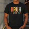 Happy Friyay Teacher Shirt Cute Teacher Fashion Bruh Fri-Yay Men's Casual T-Shirt Dark Grey
