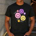 Happy To See Your Face Teacher Flower Back To School Men's Casual T-Shirt Dark Grey Happy To See Your Face Teacher Flower Back To School Men's Casual T-Shirt Dark Grey