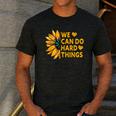 We Can Do Hard Things Kids Teacher Back To School Men's Casual T-Shirt Dark Grey We Can Do Hard Things Kids Teacher Back To School Men's Casual T-Shirt Dark Grey