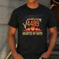 Haunted By Math 67 Meme Math Teacher Square Root 4489 Men's Casual T-Shirt Dark Grey