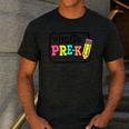 Hello Pre-K Team Preschool Teacher Kids Back To School Men's Casual T-Shirt Dark Grey