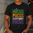 Hocus Pocus Everybody Focus Teacher Halloween Men's Casual T-Shirt Dark Grey Hocus Pocus Everybody Focus Teacher Halloween Men's Casual T-Shirt Dark Grey