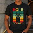 Hola Estudiantes Spanish Teacher Back To School 2025 Men's Casual T-Shirt Dark Grey Hola Estudiantes Spanish Teacher Back To School 2025 Men's Casual T-Shirt Dark Grey