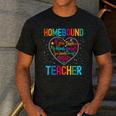 Homebound Teacher Appreciation Week Back To School Heart Men's Casual T-Shirt Dark Grey Homebound Teacher Appreciation Week Back To School Heart Men's Casual T-Shirt Dark Grey