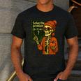 HUGvyn Halloween Skeleton Six Seven 67 Meme PEMDAS Teacher Men's Casual T-Shirt Dark Grey HUGvyn Halloween Skeleton Six Seven 67 Meme PEMDAS Teacher Men's Casual T-Shirt Dark Grey