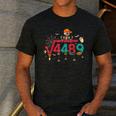 HUGvyn Square Root 4489 Math Teacher 67 Meme Halloween Men's Casual T-Shirt Dark Grey