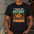 Humor I Teach The Cutest Turkeys Thanksgiving Teacher Men's Casual T-Shirt Dark Grey Humor I Teach The Cutest Turkeys Thanksgiving Teacher Men's Casual T-Shirt Dark Grey
