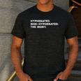 Hyphenated Irony Joke English Grammar Teachers Gag Men's Casual T-Shirt Dark Grey
