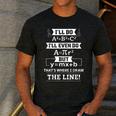 I'Ll Even Do That's Where I Draw The Line Math Teacher Joke Men's Casual T-Shirt Dark Grey