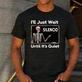 I'Ll Just Wait Until It's Quiet Spanish Teacher Halloween Men Women Kids Men's Casual T-Shirt Dark Grey I'Ll Just Wait Until It's Quiet Spanish Teacher Halloween Men Women Kids Men's Casual T-Shirt Dark Grey