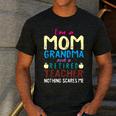 I'm Mom Grandma And A Retired Teacher Nothing Scares Me Men Women Men's Casual T-Shirt Dark Grey