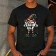 I'm The Science Teacher Elf Family Matching Group Christmas Men's Casual T-Shirt Dark Grey