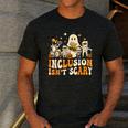 Inclusion Isn't Scary Mummy Boo Ghost Halloween SLP Teacher Men's Casual T-Shirt Dark Grey Inclusion Isn't Scary Mummy Boo Ghost Halloween SLP Teacher Men's Casual T-Shirt Dark Grey