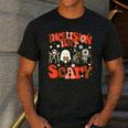 Inclusion Isn't Scary SLP Sped Teacher Halloween Men's Casual T-Shirt Dark Grey Inclusion Isn't Scary SLP Sped Teacher Halloween Men's Casual T-Shirt Dark Grey